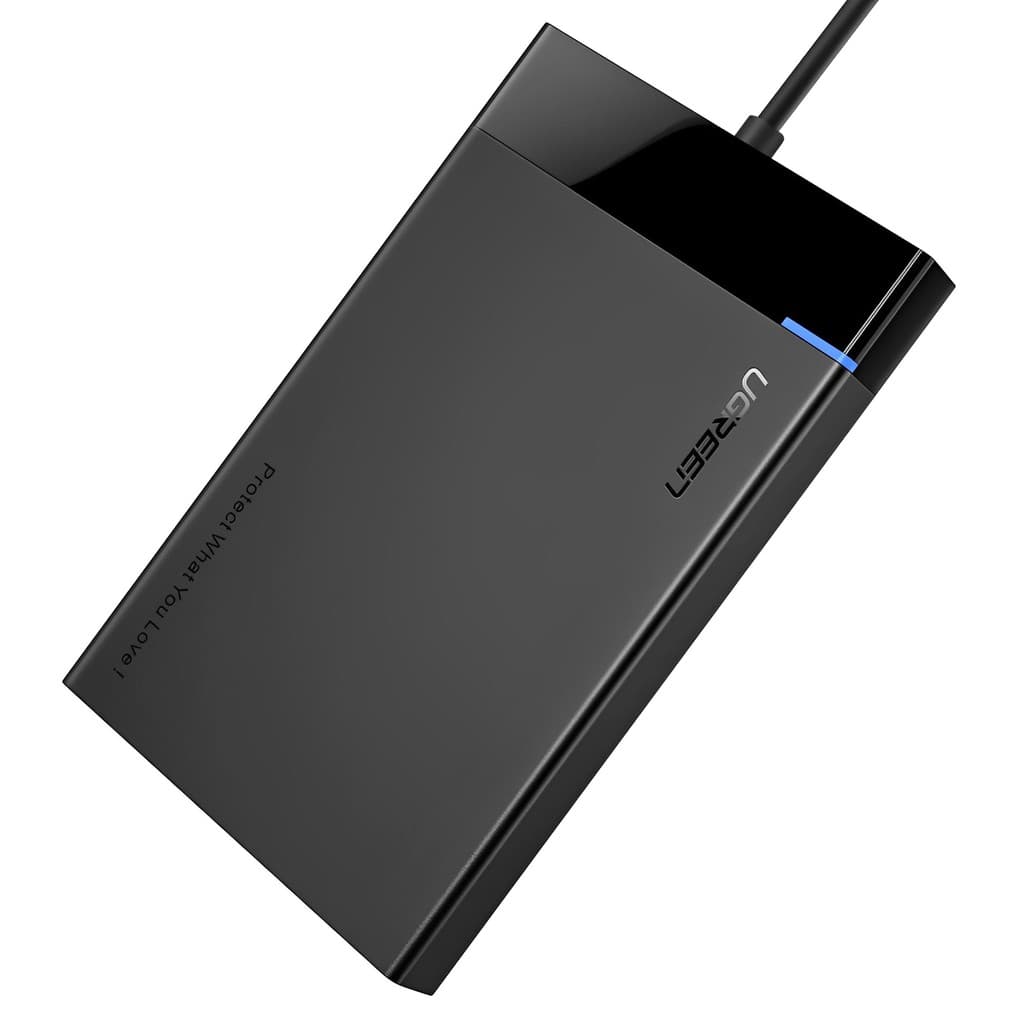 Case Gaveta Hd Externo Ugreen Usb 3.0 para Sata3 2.5pol. Preta