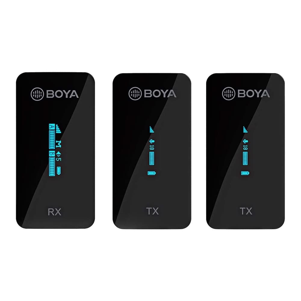 Sistema Microfone Lapela Boya By-Xm6 k2 Celular Pc Dslr Pret