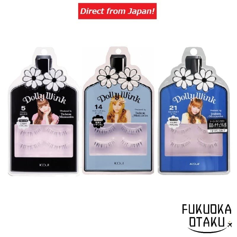 Cílios Postiços KOJI Dolly Wink 2 Pares Para Cílios Inferiores Maquiagem dos Olhos 3 Tipos【Direto do Japão】