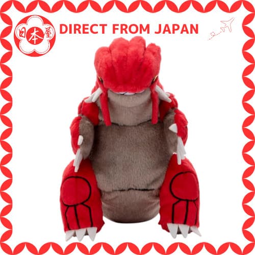 [Direto do Japão] TAKARATOMY A.R.T.S. Pokémon "Eu Escolho Você!" Pelúcia Pokémon - Pelúcia Groudon - Takara Tomy Arts