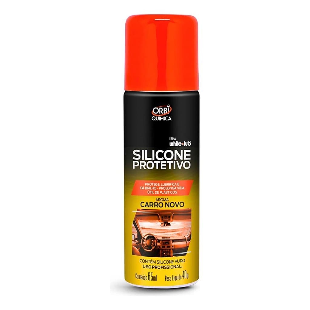 Silicone Spray Orbi Silicone Protetivo Carro 65ml