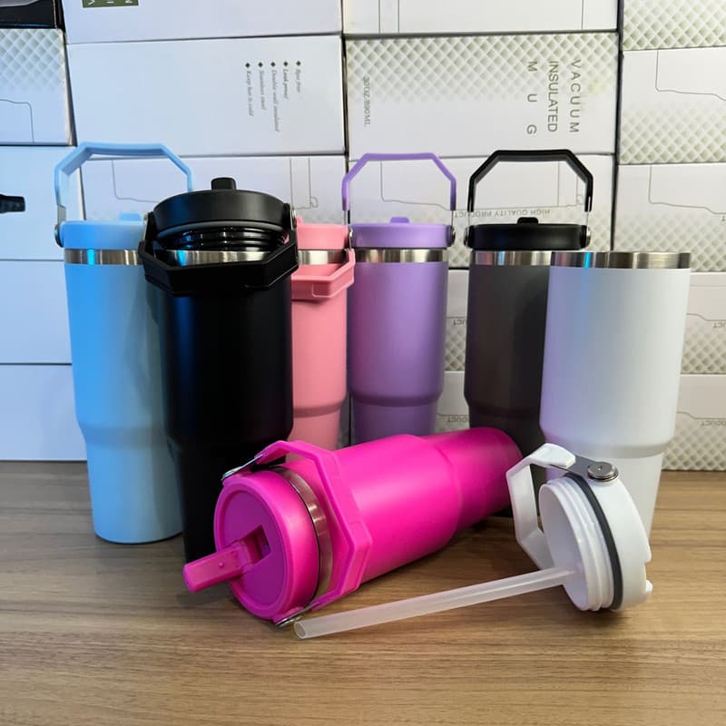 ESCOLA E FACULDADE E ACADEMIA-Garrafa de Água Térmica 900ml Inoxidável Ideal para Academia Esporte e Rotina