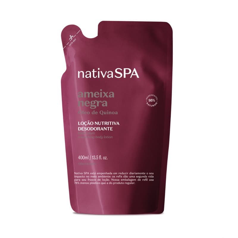 Refil Hidratante Corporal Nativa Spa Ameixa Negra 400ml