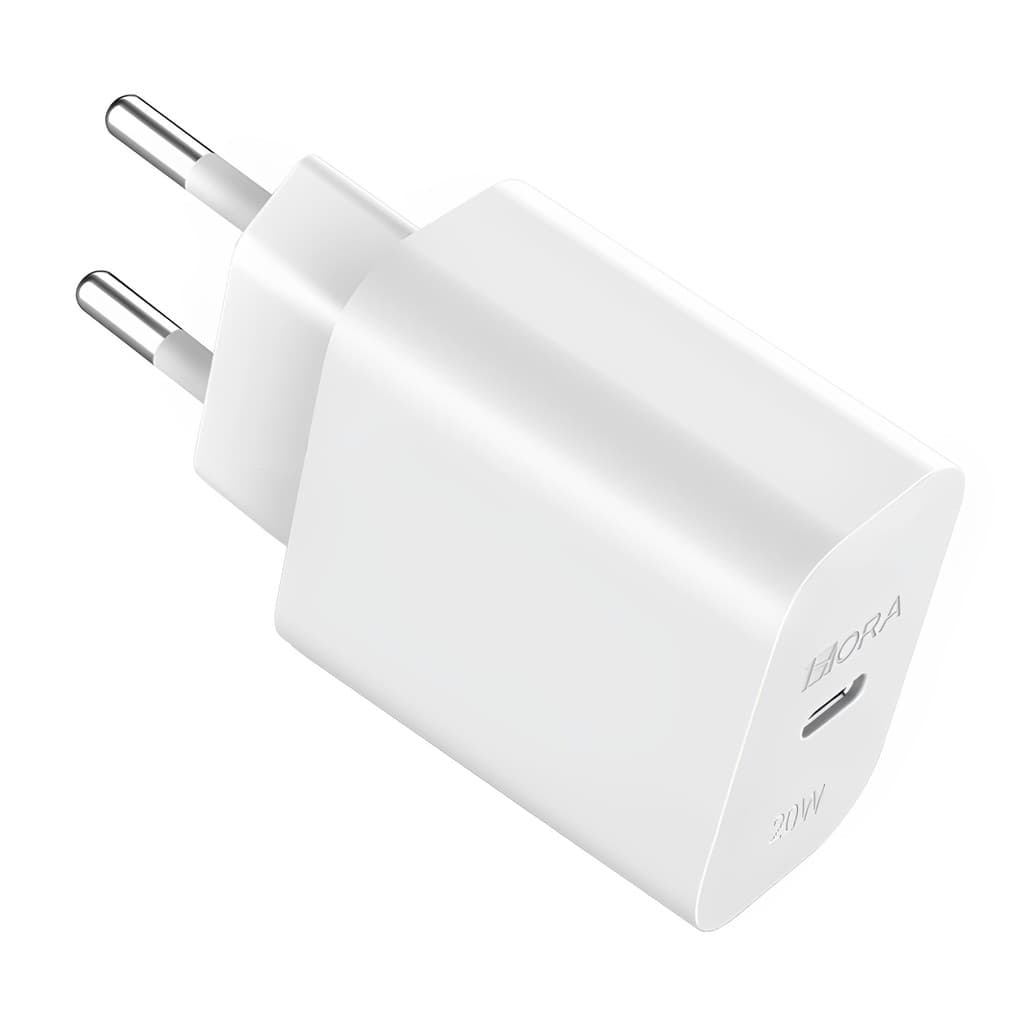 Carregador Parde 1Hora PD 20W Porta Usb Tipo C Branco