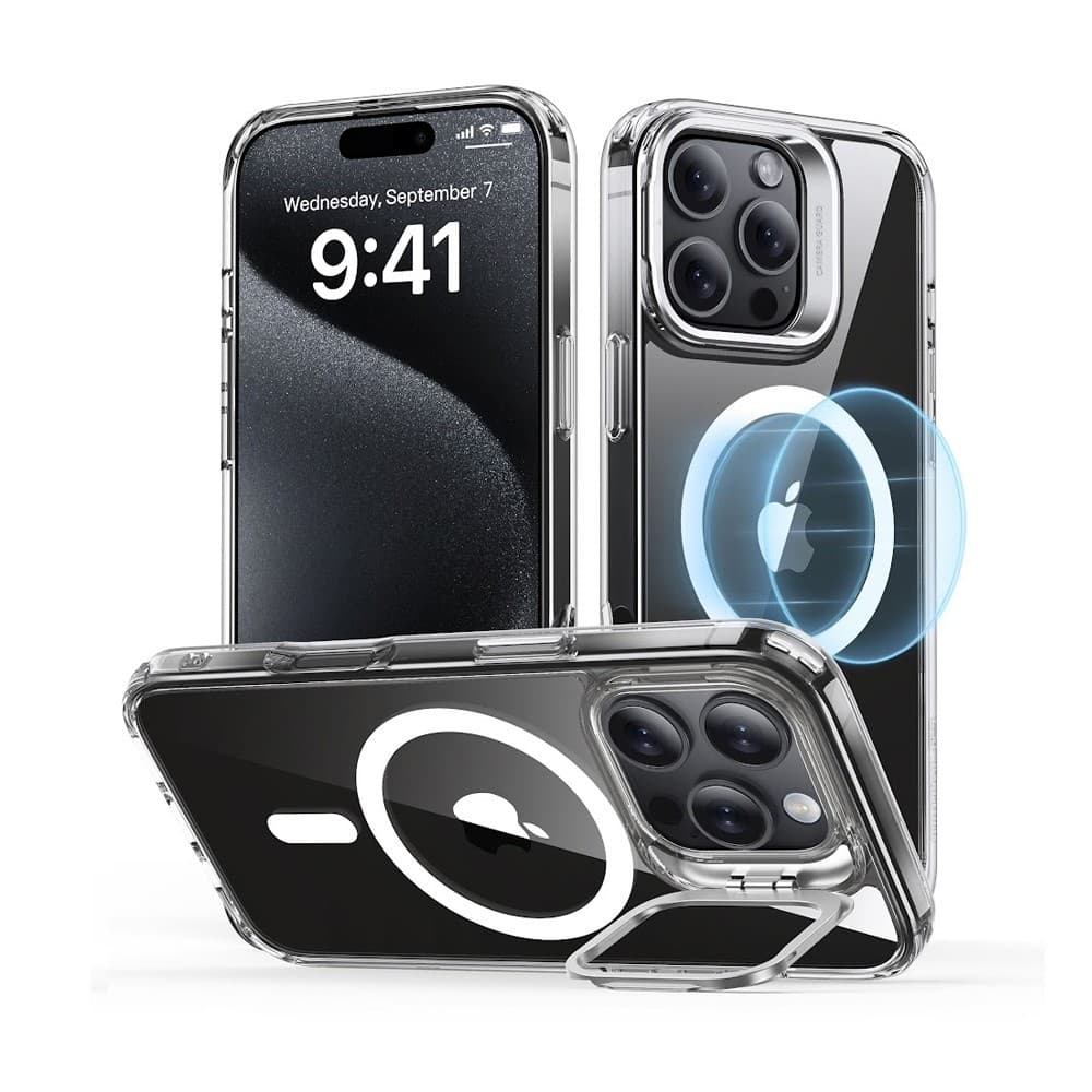 Capa iPhone 16 Pro Esr com Suporte Stash Transparente