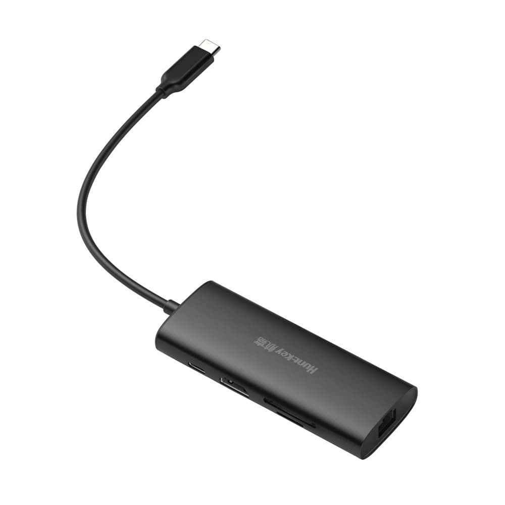 Hub Usb C Huntkey 8 in 1 Pd 100W Hdmi 4k/30Hz Preto