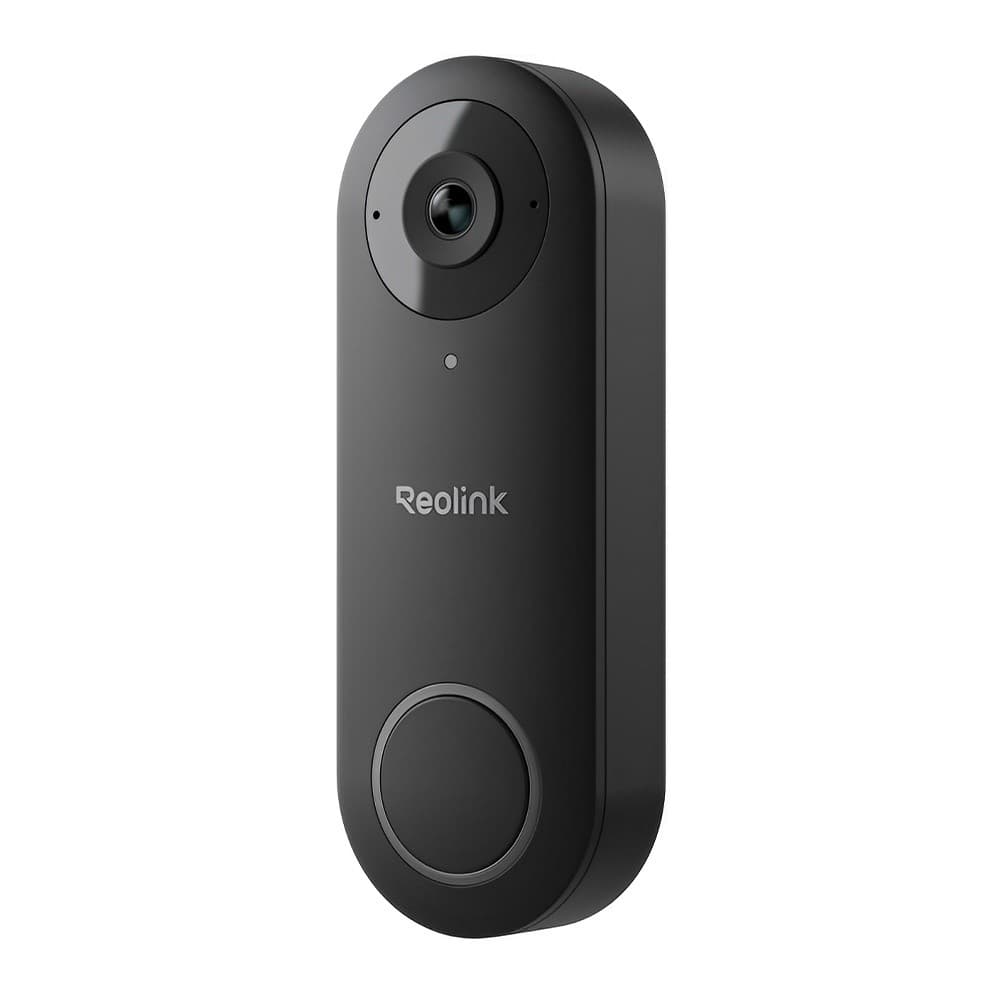 Câmera Externa Campainha Reolink WiFi 2K Com Fio Preta