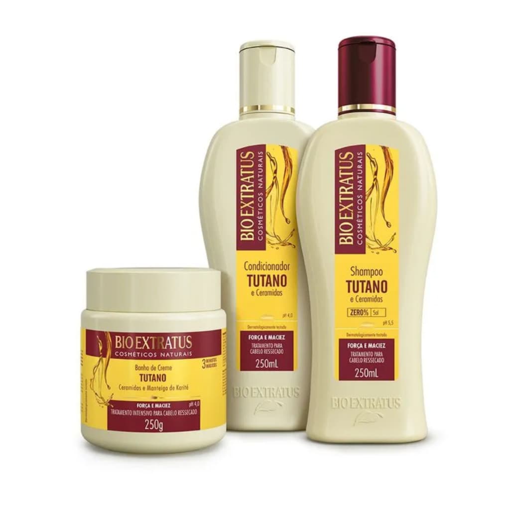 Bio Extratus Original Tutano Trio Shampoo Condicionador Máscara 250g/ml