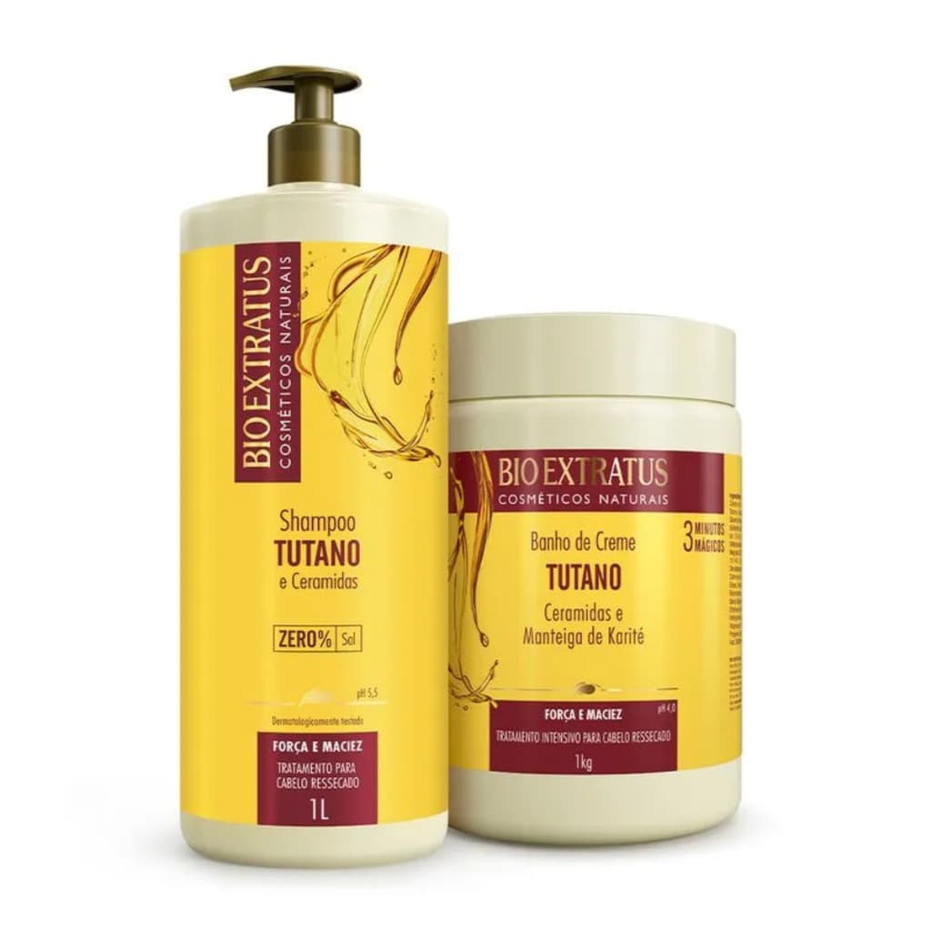 Kit Tutano Bio Extratus Original Shampoo + Banho de Creme 1L