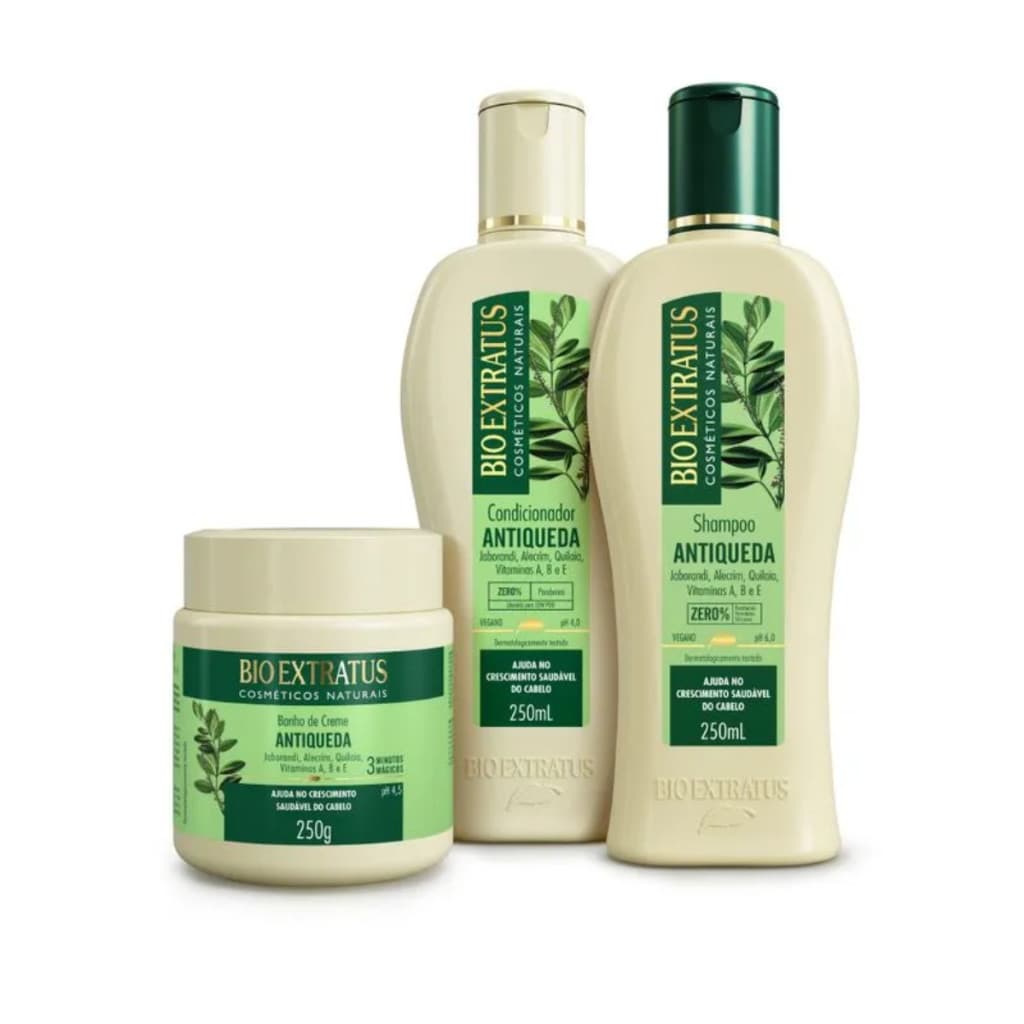 Bio Extratus Original  Antiqueda Jaborandi Trio 250ml Shampoo, Condicionador e Banho de Creme