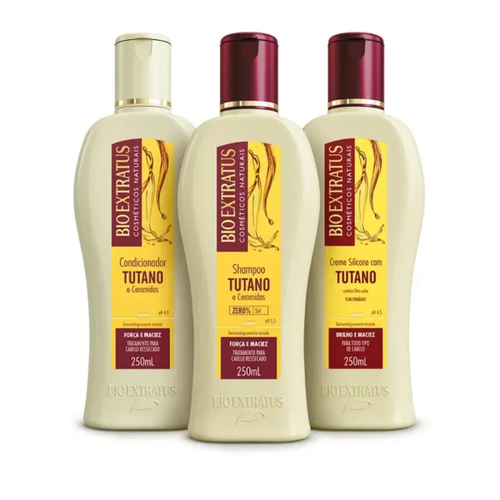 Bio Extratus Original Tutano Shampoo + Condicionador + Creme de Silicone 250ml
