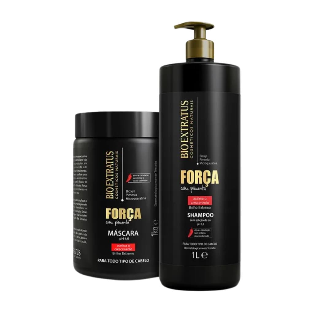 Kit Força Bio Extratus Original (1L/Kg) Shampoo e Máscara