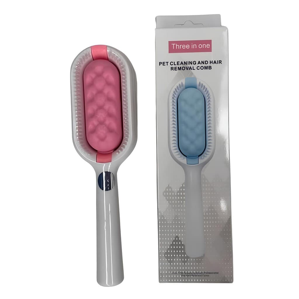 Escova Rasqueadeira Para Pet 3 em 1 - DS11901