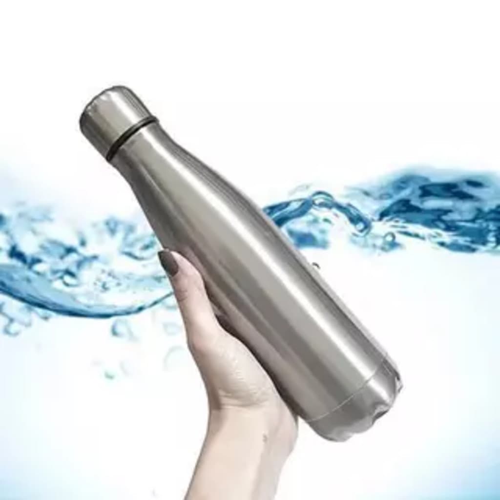 Garrafa em Aço Inox 750ml para Academia, Camping e Caminhadas - Resistente e Portátil