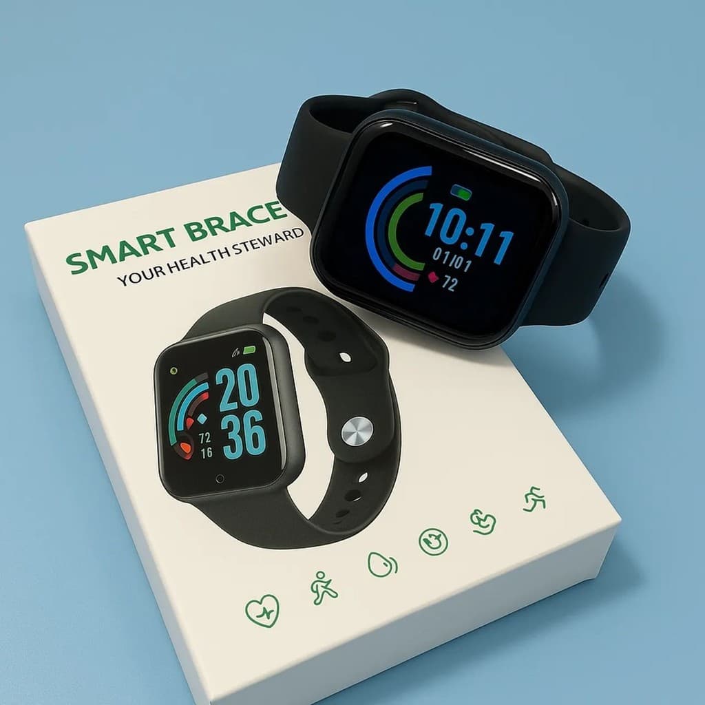 Relógio Inteligente Y68 - Smartwatch com Monitor Fitness