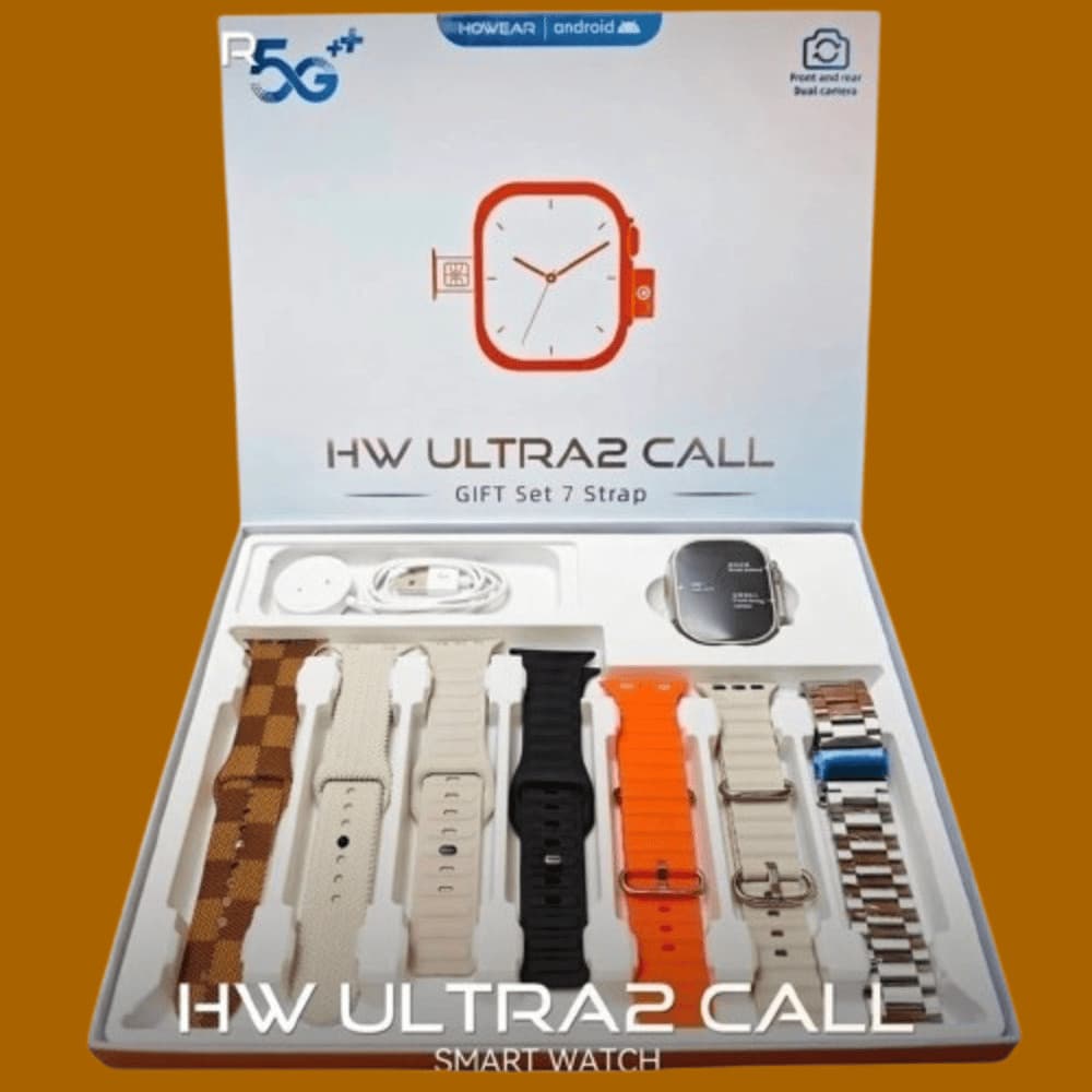 Smartwatch HW Ultra 2 Call 5G da Howear - 7 Pulseiras