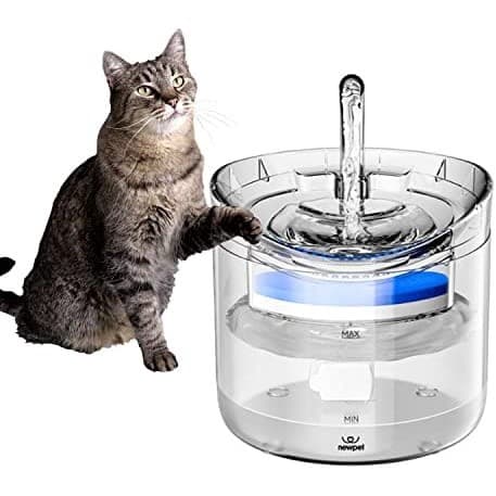 2L Gato Inteligente Fonte de água com Torneira Dispensador de água do cão Transparente Bebedor Pet Beber Filtros