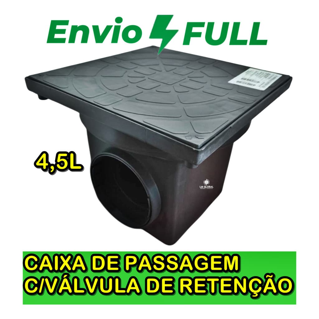 Caixa Esgoto c/ Válvula Anti-Retorno - 4,5 Litros