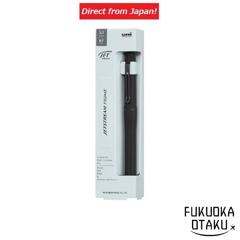 Caneta UNI JETSTREAM PRIME 3&1 MSXE4-5500-07 0.7mm Preta Multifuncional【Direto do Japão】