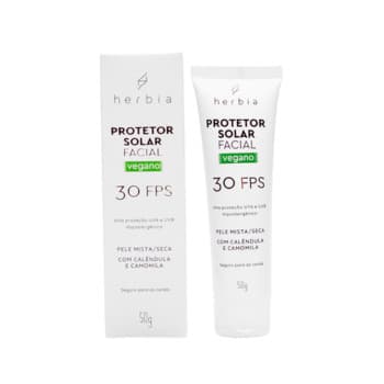 Protetor Solar Para Pele Mista/Seca Herbia | Mineral, Hipoalergênico FPS 30