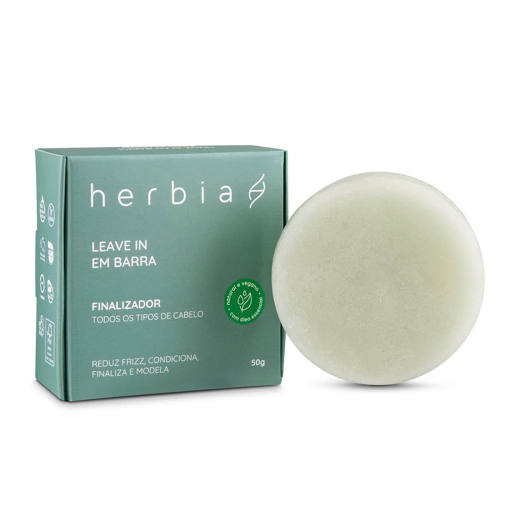 Leave in em barra Finalizador - Natural e Vegano