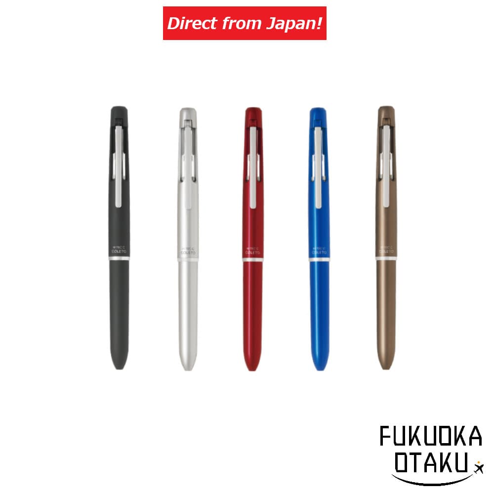 Caneta PILOT HI-TEC-C COLETO 1000 – Modelo Premium, Corpo para 4 cores com detalhes metálicos (Refis vendidos separadamente, Feita no Japão)【Direto do Japão】