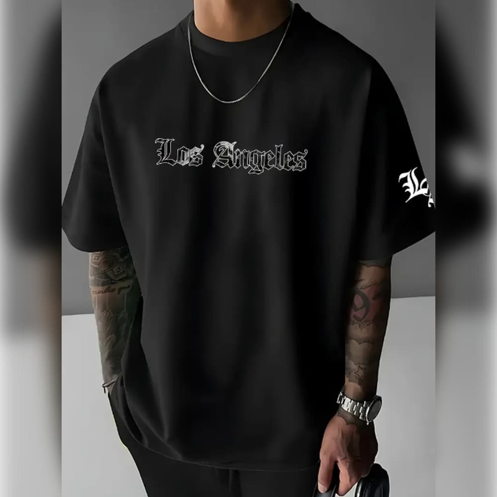 Camiseta Casual Masculina com Estampa Gráfica de 1988 - Design "Um País Livre", Gola Redonda Confortável, Manga Curta,