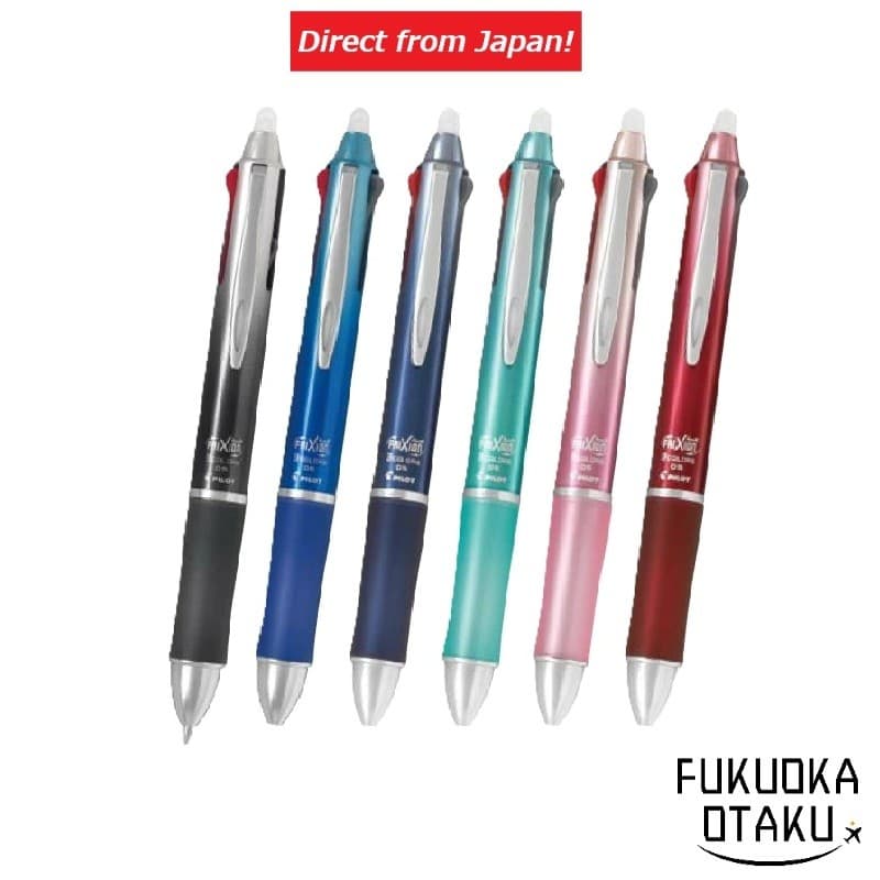 Caneta Esferográfica PILOT FRIXION BALL 3 METAL 0.5mm (Preto/Vermelho/Azul)【Direto do Japão】