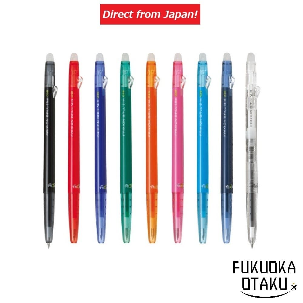 Caneta Esferográfica PILOT FriXion Ball Slim 038 0.38mm Fabricado no Japão【Direto do Japão】