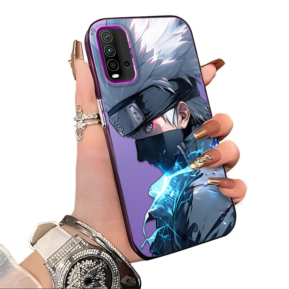 Capa Para Xiaomi Redmi 9T Capinha De Silicone Anti choque roxo Celular verde estampada criativa Case CY2883