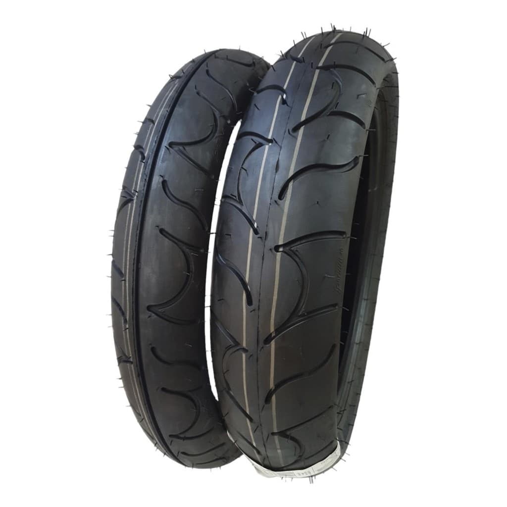 Par Pneu Fazer 250 Yamaha 130/70-17 + 100/80-17 Sportissimo Maggion Uso Sem Câmara Novo Envio Dia