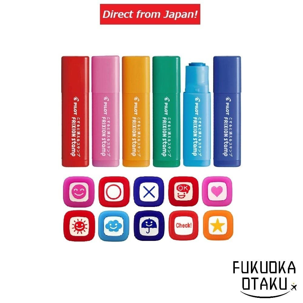 Carimbo PILOT FriXion Stamp apagável para planners Fabricado no Japão【Direto do Japão】