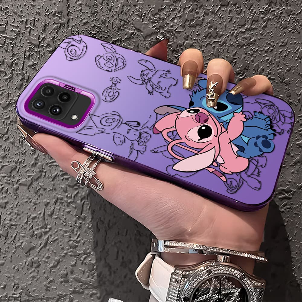 Capa Para Samsung Galaxy A22 M22 4G Capinha De Silicone Anti choque Celular estampada casal criativa Case CY2914