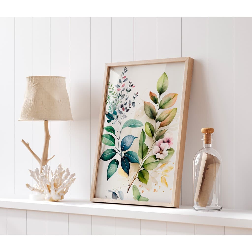 Quadro Decorativo com Moldura Sala de Estar Jantar P/ Parede Prateleira Quarto Studio Kitnet Airbnb
