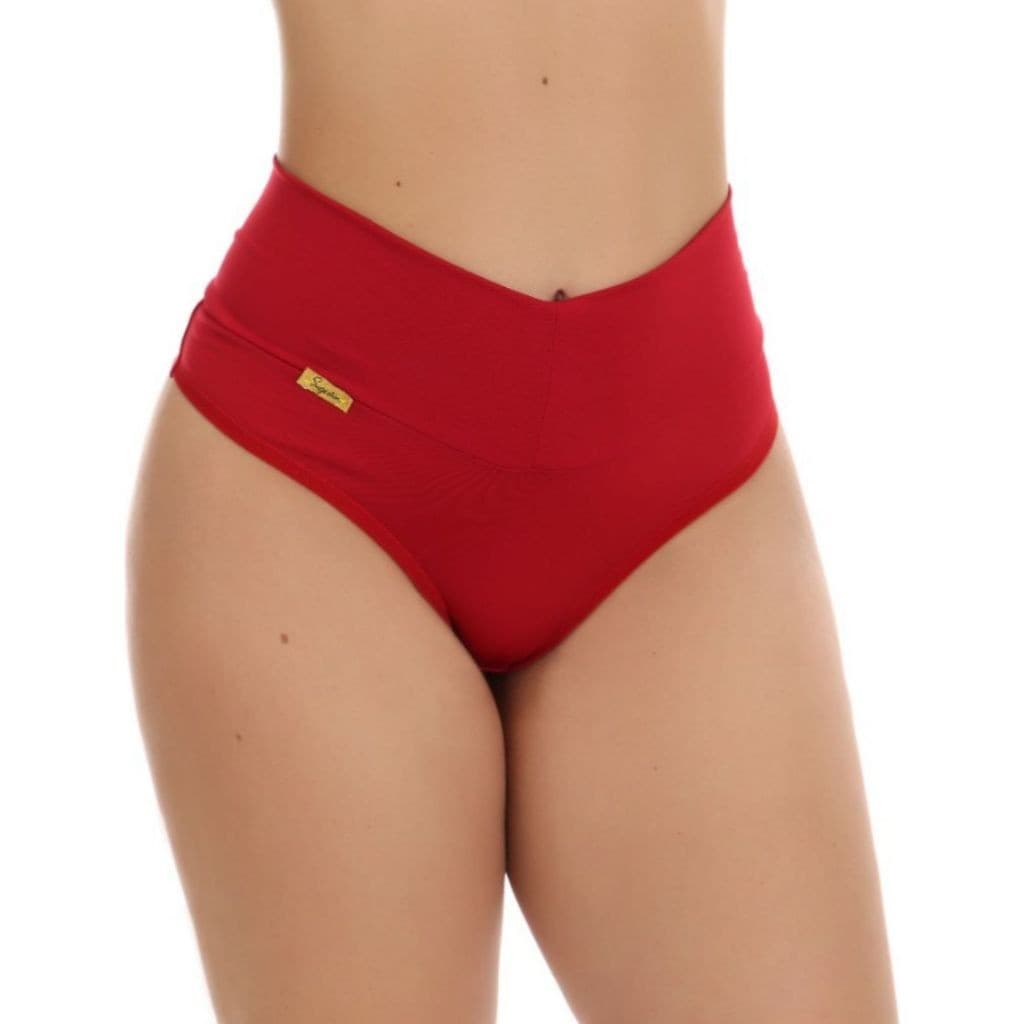 Kit 2 Calcinha Conforto Fernanda Cos Alto Básica Alta Compressão Ideal para Senhoras e Idosas