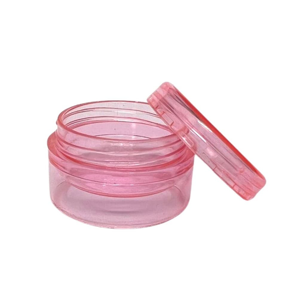 Pote Acrílico Com Tampa Rosqueada Rosa Pink - 50 Unidades