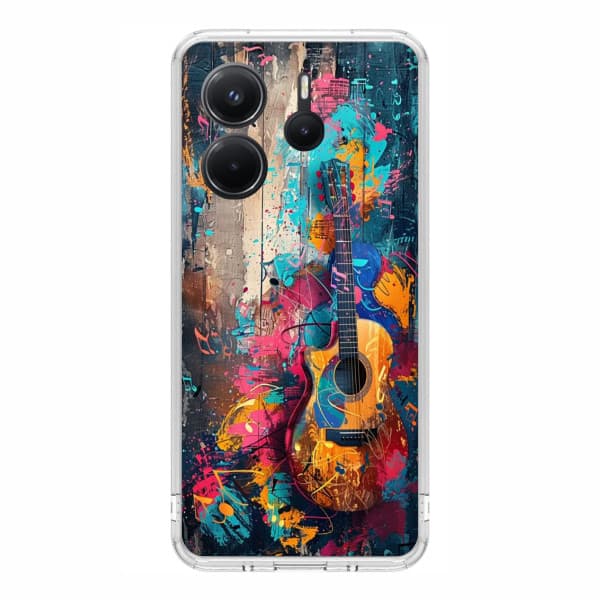 Capa Capinha Para Xiaomi Redmi Note 14 Personalizada - Violão