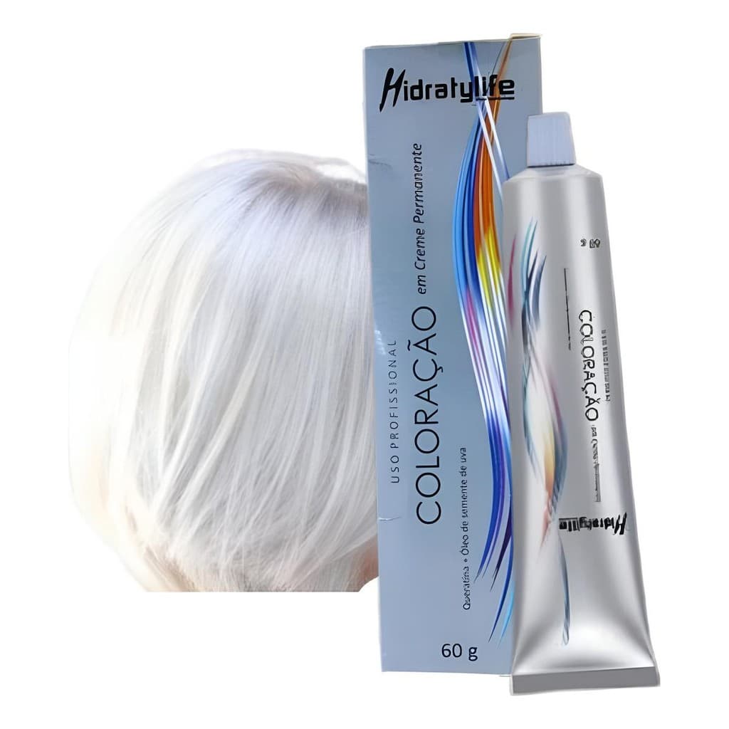 Cabelo Branco Ou Loiro Platinado 12.21 Tintura Premium