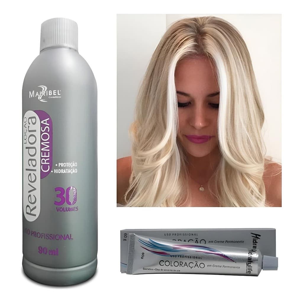 Coloração Cabelo Loiro Pérola Claríssimo 10.89 + Ox 30v 90ml Tom