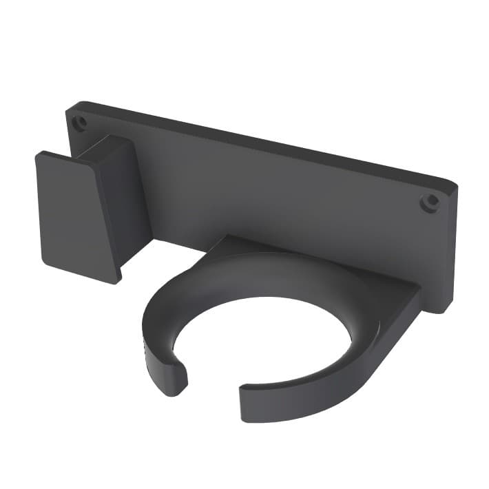 Suporte De Parede P/ Secador De Cabelo e Chapinha - Universal C/ Parafusos