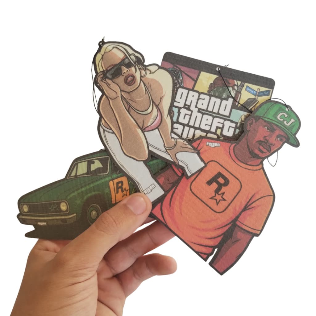 Kit Aromatizante para carro Rockstar games Cheirinho de carro ( Tipo Little Trees )