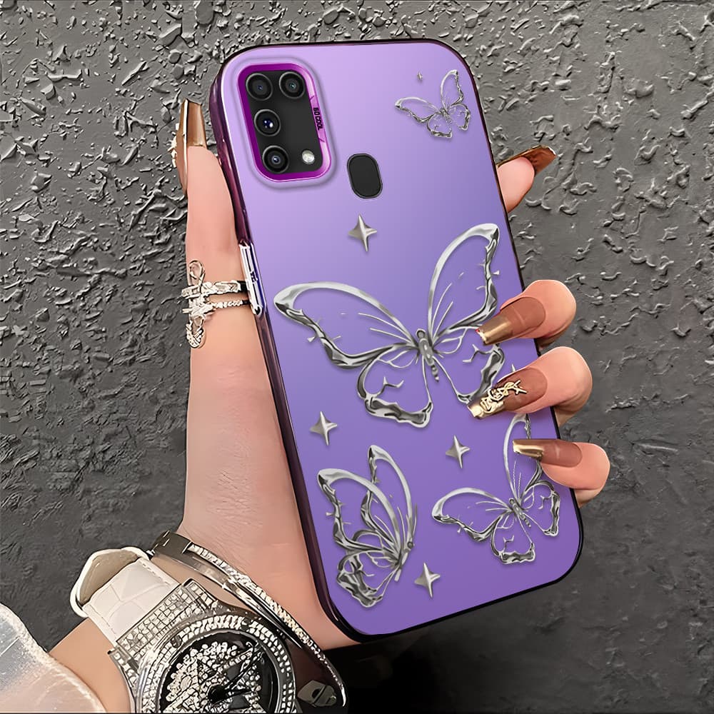Capa Para Samsung Galaxy M31 Capinha De Silicone Anti Choque Roxo Celular Verde Estampada Criativa Case CY2751