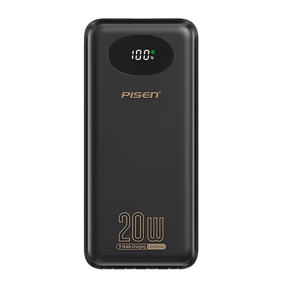 Power Bank Carregador Portátil Pisen 4in1 10000mAh Preta