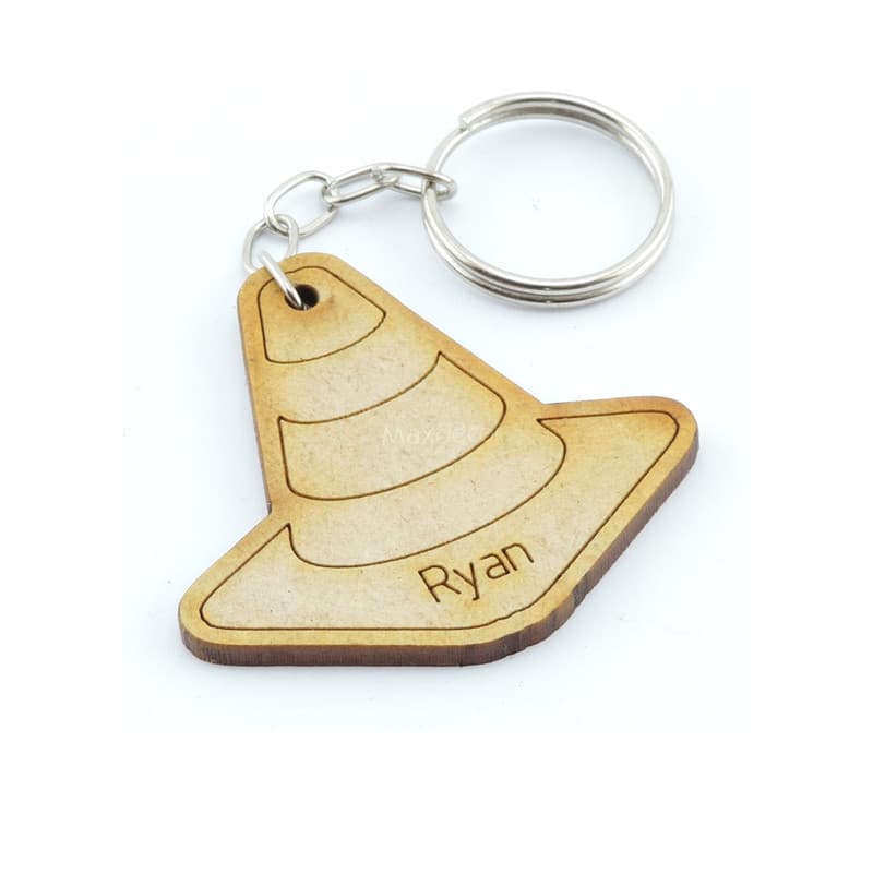 50 Chaveiros Lembrancinha Mdf Infantil Cone