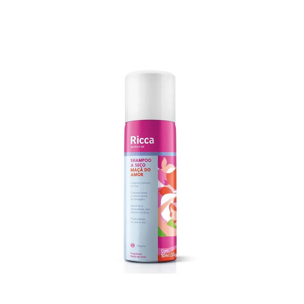 Shampoo a Seco Ricca Maçã do Amor 50ml