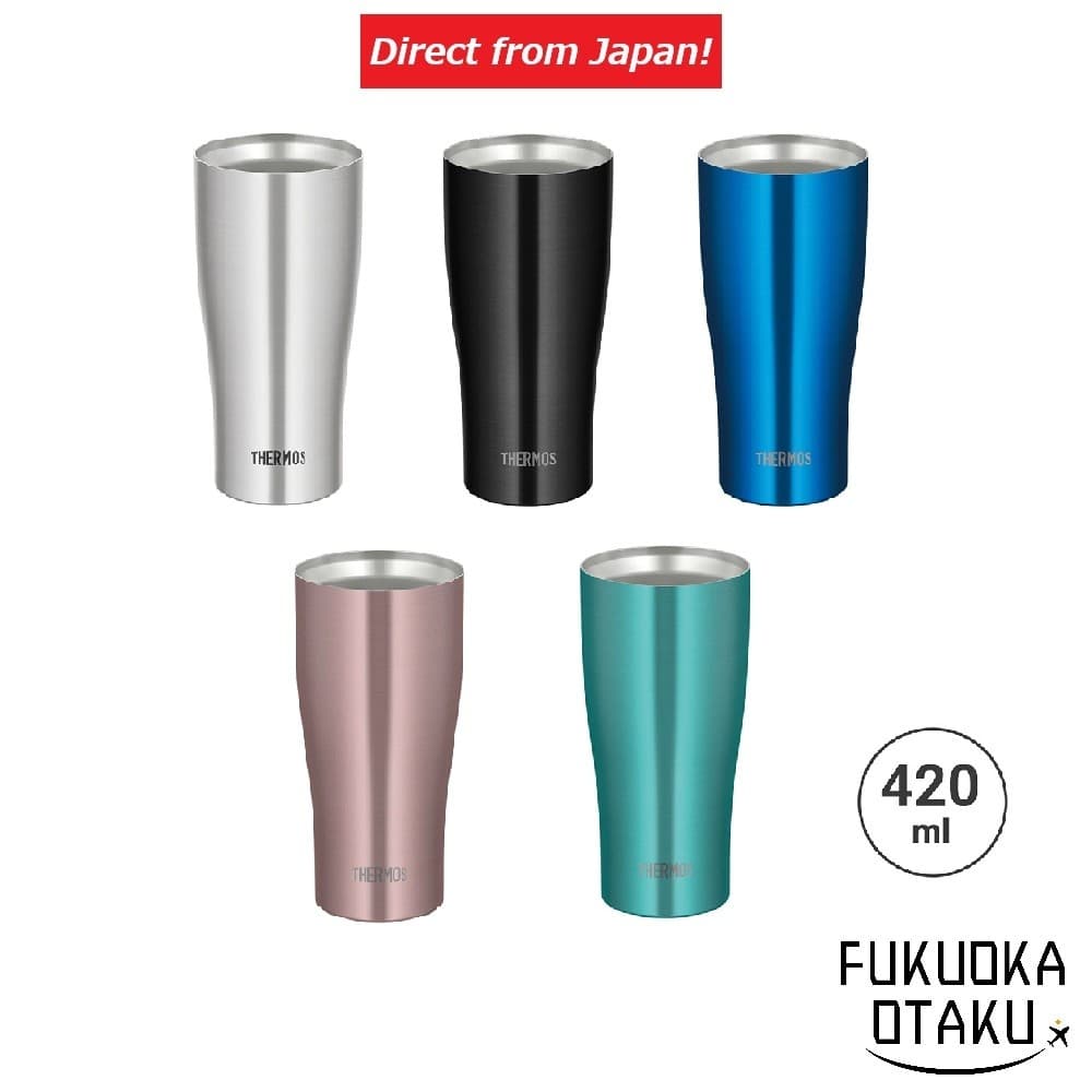 THERMOS Copo Térmico a Vácuo JDY-420 / JDY-420C 420ml Quente e Frio Lava-Louças OK【Direto do Japão】