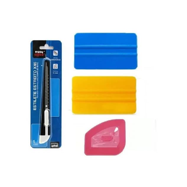 Kit de Espátulas para Aplicação de Adesivo e Insulfilm
