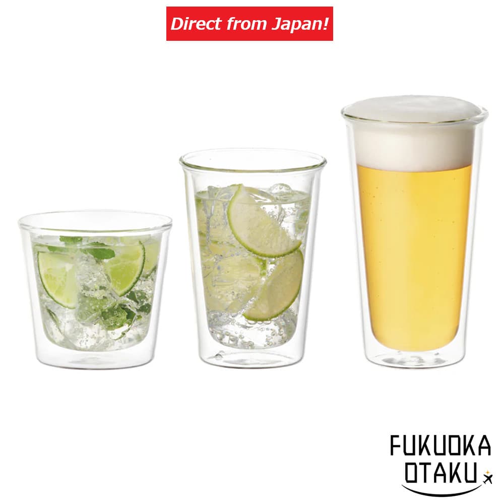 KINTO CAST Copo Duplo de Vidro Resistente ao Calor Compatível Micro-ondas Lava-Louças【Direto do Japão】