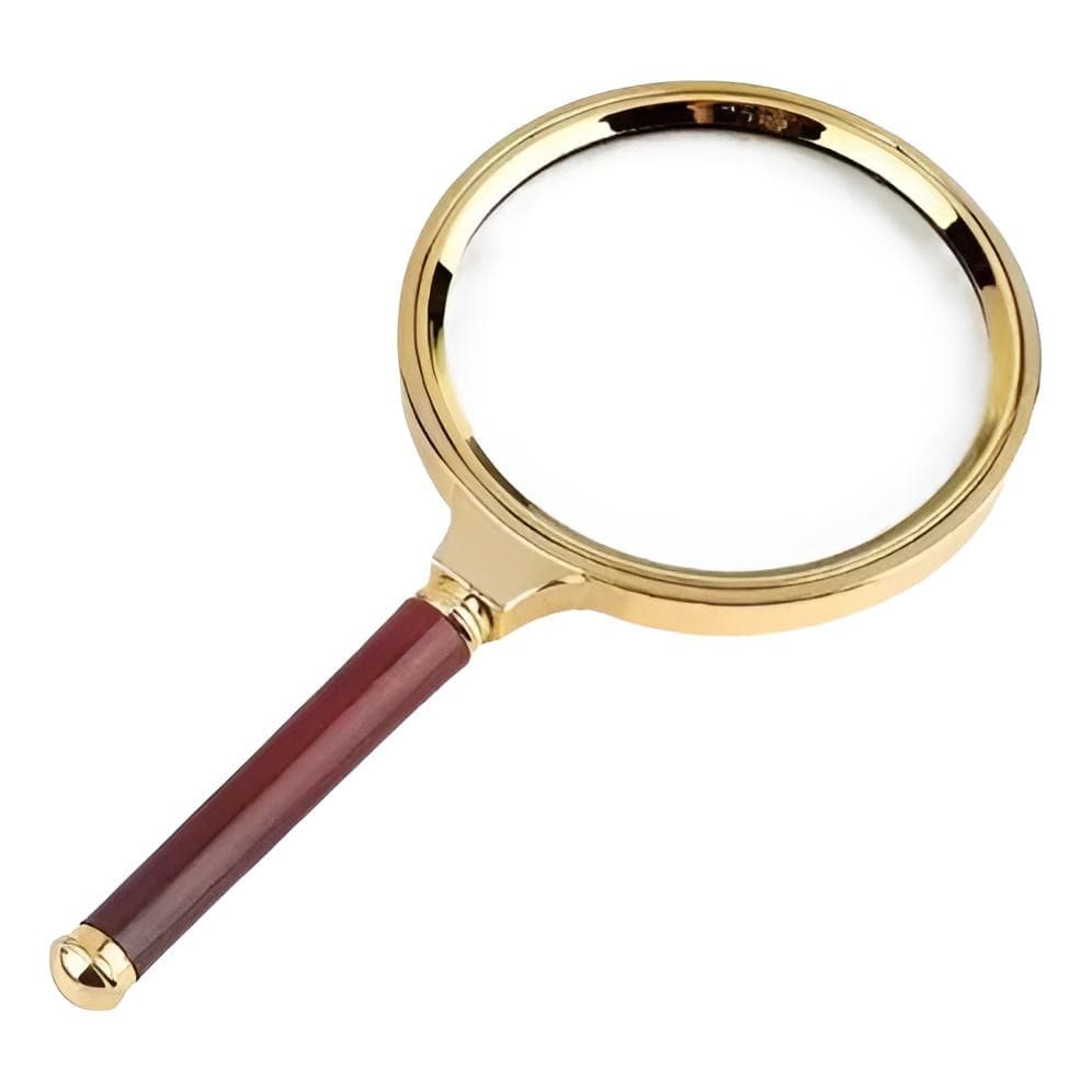 Lupa De Aumento De Luxo 90mm Zoom 10x Para Leitura E Escolar