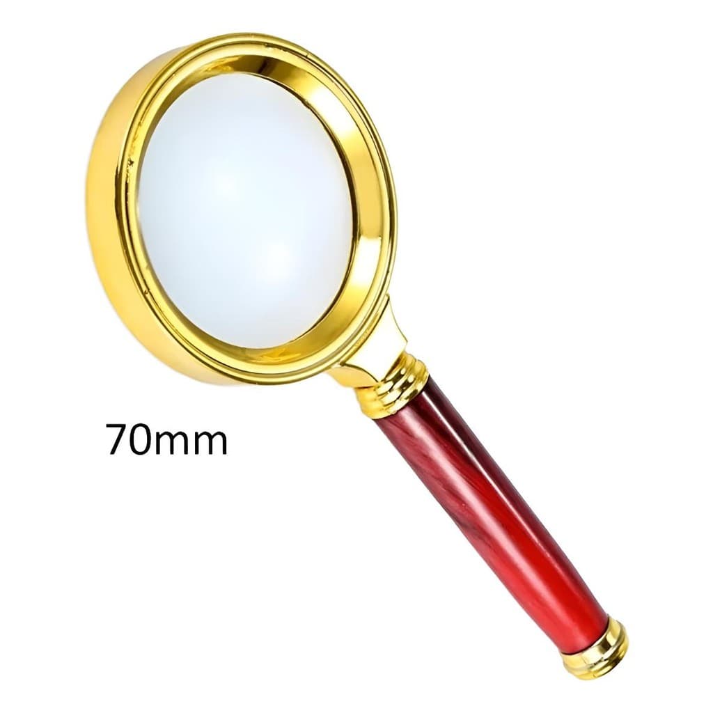Lupa De Luxo Com Lente De Aumento Zoom 10x 70mm Mf-70
